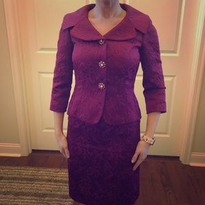 Magenta pageant suit